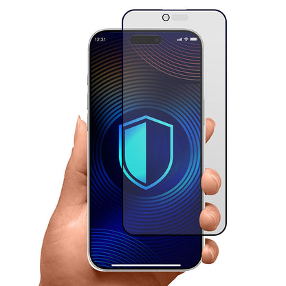 Matte Privacy 3MK HardGlass Max schermbeschermfolie voor Apple iPhone 17 Air, Gehard Glas, Volledige Lijm