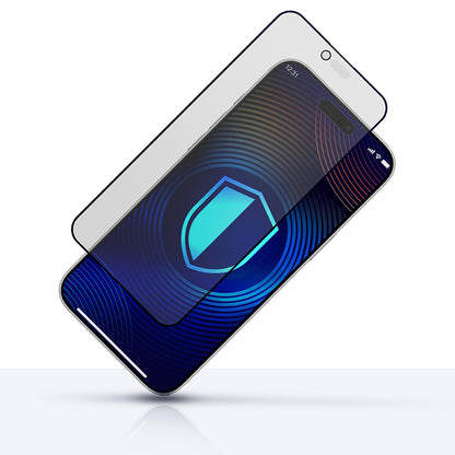 Matte Privacy 3MK HardGlass Max schermbeschermfolie voor Apple iPhone 17 Air, Gehard Glas, Volledige Lijm