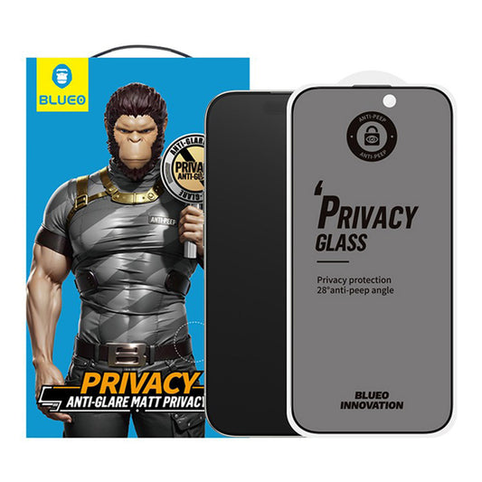 Matte Privacy Blueo Anti-Peep Beschermfolie voor Apple iPhone 17 Air, Gehard Glas, Volledige Lijm