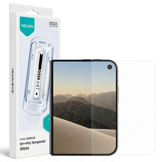 Nillkin H+ Pro-beschermfolie voor het buitenscherm met applicator voor Apple iPhone Duo, gehard glas, volledige kleeflaag