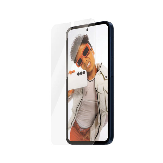 Beschermfolie PanzerGlass Safe Scherm. Ultra-Wide Fit EasyAligner voor Samsung Galaxy A36 A366, Gehard Glas, Volledige Lijm