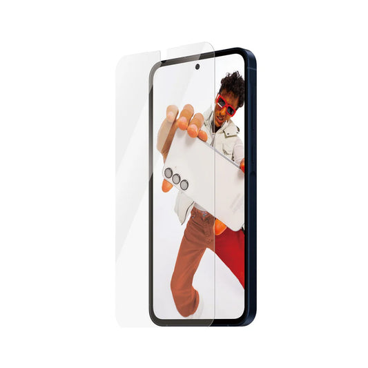 Beschermfolie PanzerGlass Safe scherm. Ultra-Wide Fit EasyAligner voor Samsung Galaxy A56 A566, Gehard Glas, Volledige Lijm