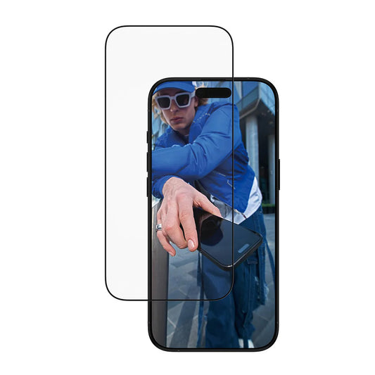 PanzerGlass Ultra-Wide Fit EasyAligner Screen Protector for Apple iPhone 17 Air, Tempered Glass, Full Glue, Black
