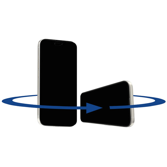 Privacy Screen Protector Folie Anank 1X Versterkt 360 voor Apple iPhone 15 Pro, Veiligheidsglas, Volledige Lijm, 2.5D