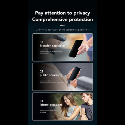 Anank 1X Reinforced 360 Privacy Screen Protector for Apple iPhone 15 Pro, Tempered Glass, Full Glue, 2.5D
