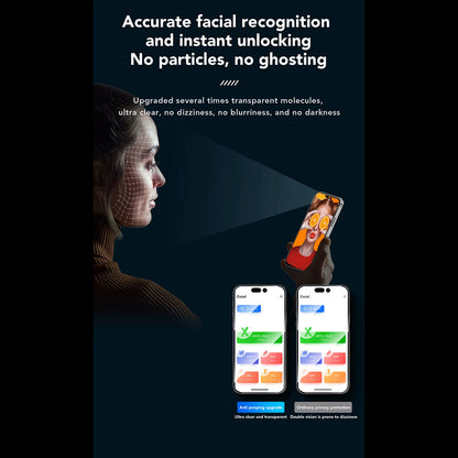 Privacy Screen Protector Folie Anank 3X Versterkt voor Apple iPhone 16 Pro Max, Gehard Glas, Volledige Lijm, 2.5D