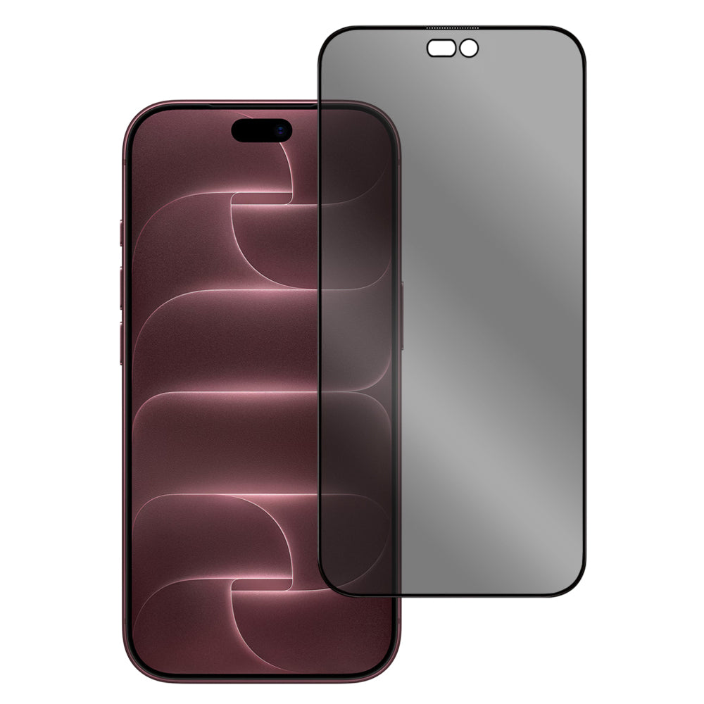 Blueo Anti-Peep Applicator Pro Privacy-schermbeschermer voor Apple iPhone 18 Pro Max, gehard glas, volledige kleeflaag