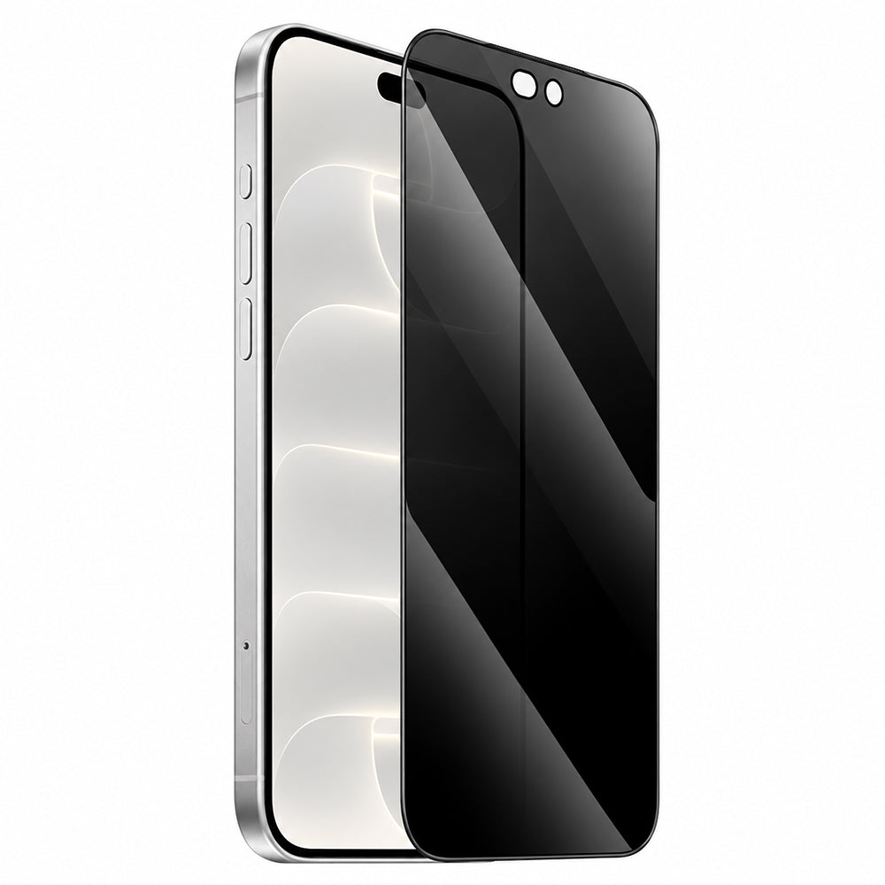 Blueo Anti-Peep Applicator Pro privacy-schermbeschermer voor Apple iPhone 18 Pro, gehard glas, volledige kleeflaag