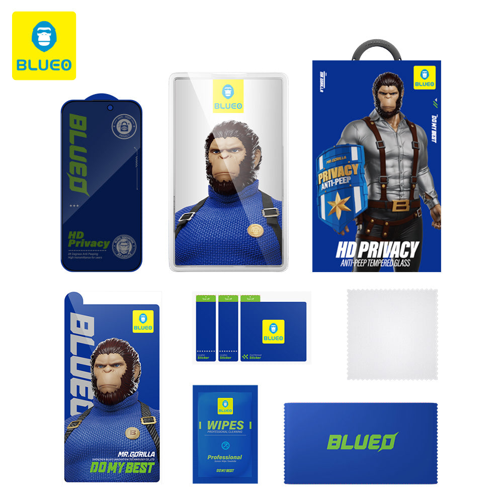 Beschermfolie Privacy Blueo Anti-Peep voor Samsung Galaxy S26 Plus S947, Gehard Glas, Volledige Lijm