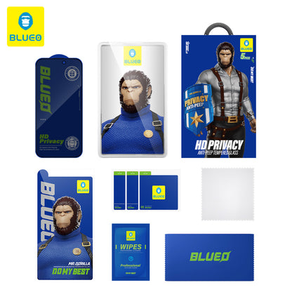 Privacy Blueo Anti-Peep Beschermfolie voor Samsung Galaxy S26 S942, Gehard Glas, Volledige Lijm, Set van 5 Stuks