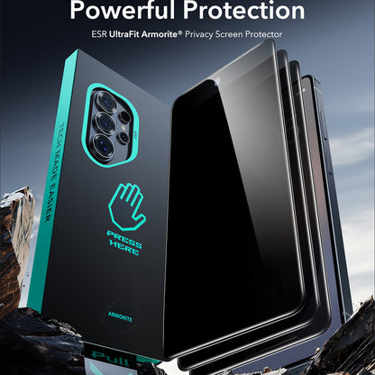 Privacy-schermbeveiligingsfolie ESR Armorite voor Samsung Galaxy S26 Ultra, Gehard Glas, Volledige Lijm
