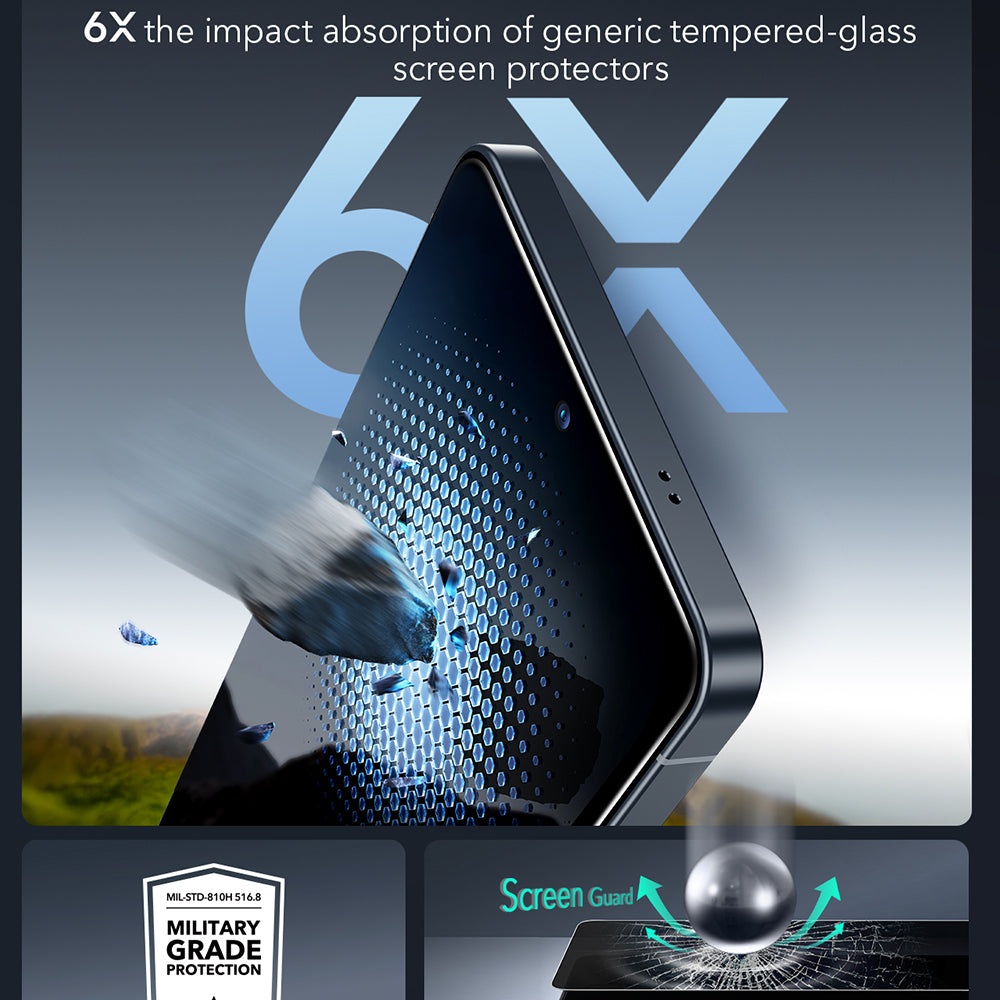 Privacy-schermbeveiligingsfolie ESR Armorite voor Samsung Galaxy S26 Ultra, Gehard Glas, Volledige Lijm