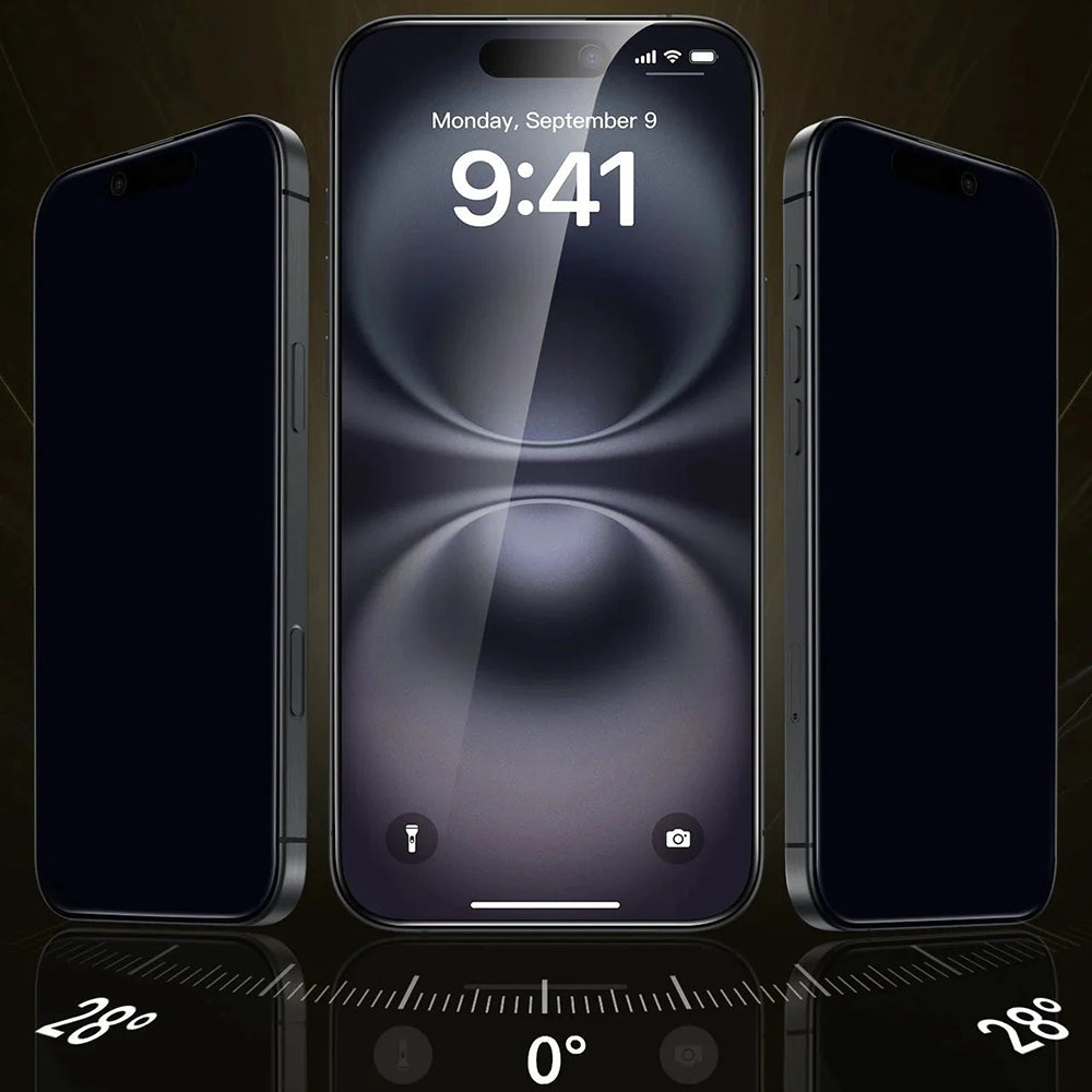 Privacy-schermbeveiligingsfolie ESR UltraFit Armorite Pro voor Apple iPhone 17 Pro Max, Gehard Glas, Volledige Lijm, Set van 3 Stuks