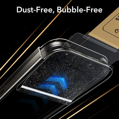 Privacy-schermbeveiligingsfolie ESR UltraFit Armorite Pro voor Apple iPhone 17 Pro Max, Gehard Glas, Volledige Lijm, Set van 3 Stuks