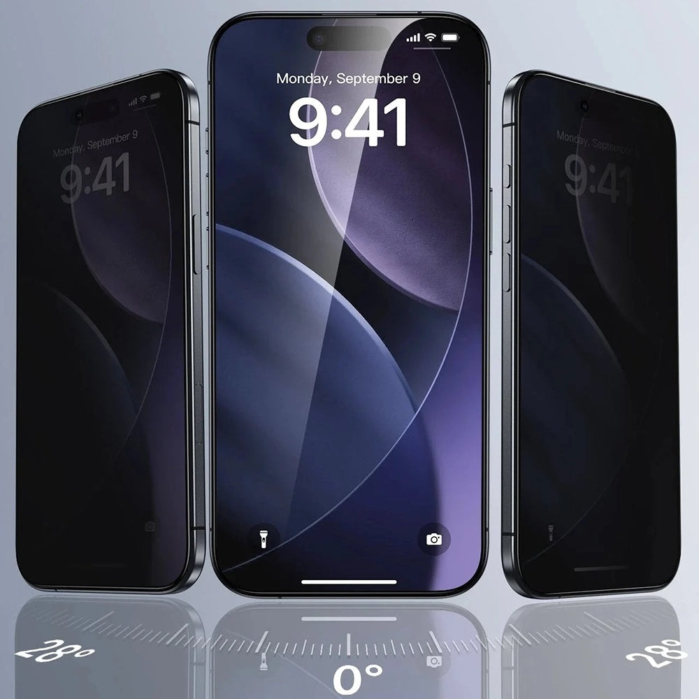 Privacy Screen Protector ESR UltraFit Classic voor Apple iPhone 18 Pro Max, Gehard Glas, Volledige Lijm, Set van 3 stuks