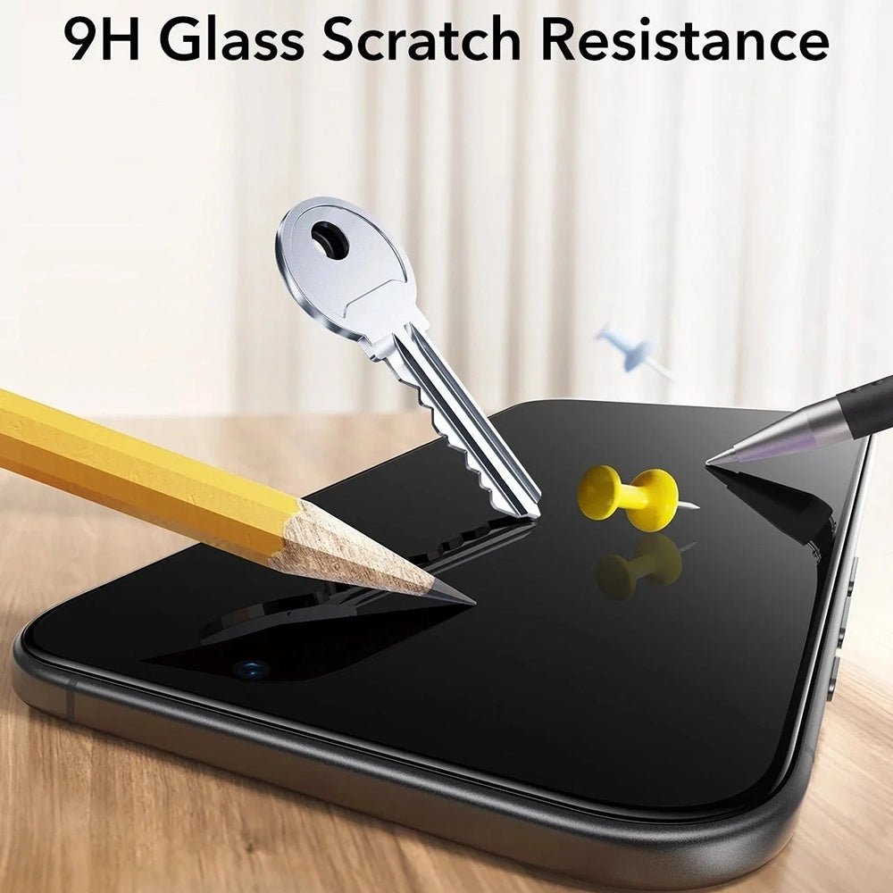 Privacy Screen Protector ESR UltraFit Classic voor Apple iPhone 18 Pro Max, Gehard Glas, Volledige Lijm, Set van 3 stuks