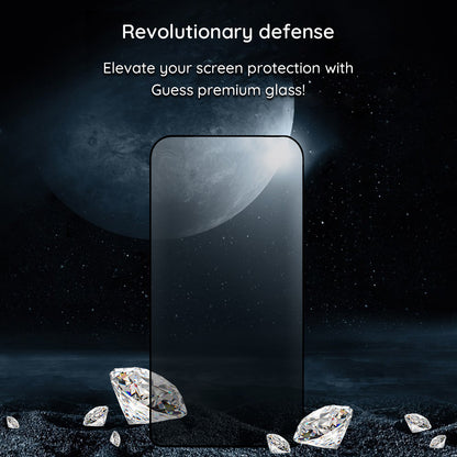 Privacy Screen Protector Guess voor Apple iPhone 16 Pro Max, Gehard Glas, Volledige Lijm, 2.5D, GUTGP16XBOKGCIP