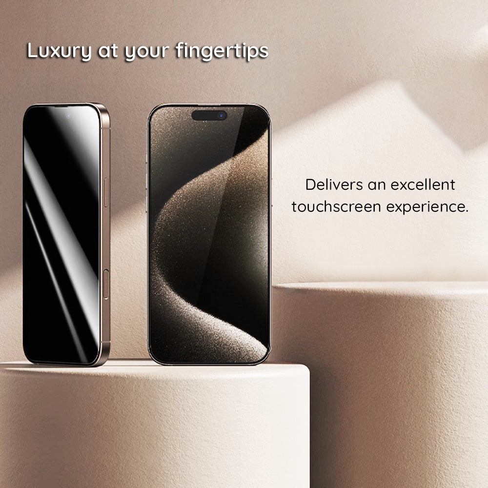 Privacy Screen Protector Guess voor Apple iPhone 16 Pro Max, Gehard Glas, Volledige Lijm, 2.5D, GUTGP16XBOKGCIP