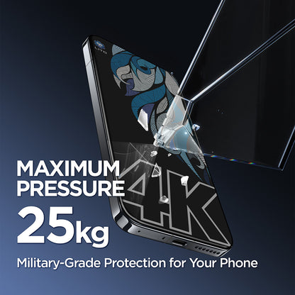 Privacy Screen Protector Lito D+ Max 4K voor Apple iPhone 17 Pro Max, Gehard Glas, Volledige Lijm