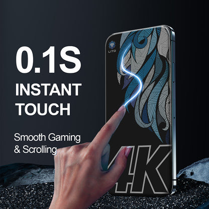 Privacy Screen Protector Lito D+ Max 4K voor Apple iPhone 17 Pro Max, Gehard Glas, Volledige Lijm