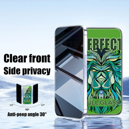 Privacy Screen Protector Lito D+ Max Strong voor Apple iPhone 17 / 16 Pro, Gehard Glas, Volledige Lijm