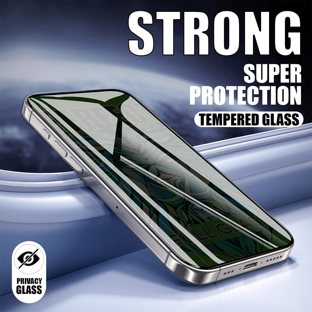 Privacy Screen Protector Lito D+ Max Strong voor Apple iPhone 17 / 16 Pro, Gehard Glas, Volledige Lijm