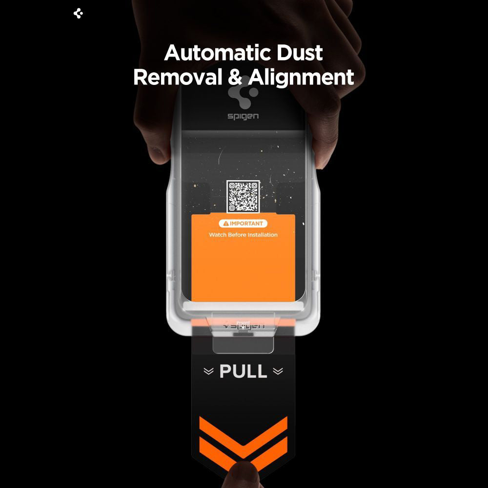 Privacy Screen Protector Spigen GlastR EZ FIT Pro HD voor Samsung Galaxy S26 Plus S947, Gehard Glas, Volledige Lijm, Set van 2 stuks AGL11085