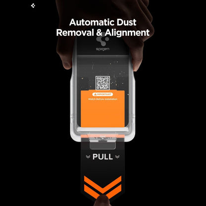 Privacy Screen Protector Spigen GlastR EZ FIT Pro HD voor Samsung Galaxy S26 Plus S947, Gehard Glas, Volledige Lijm, Set van 2 stuks AGL11085