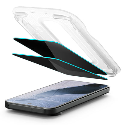 Privacy Screen Protector Spigen GlastR EZ FIT Pro voor Google Pixel 11 Pro XL, Gehard Glas, Volledige Lijm, Set van 2 stuks AGL11486