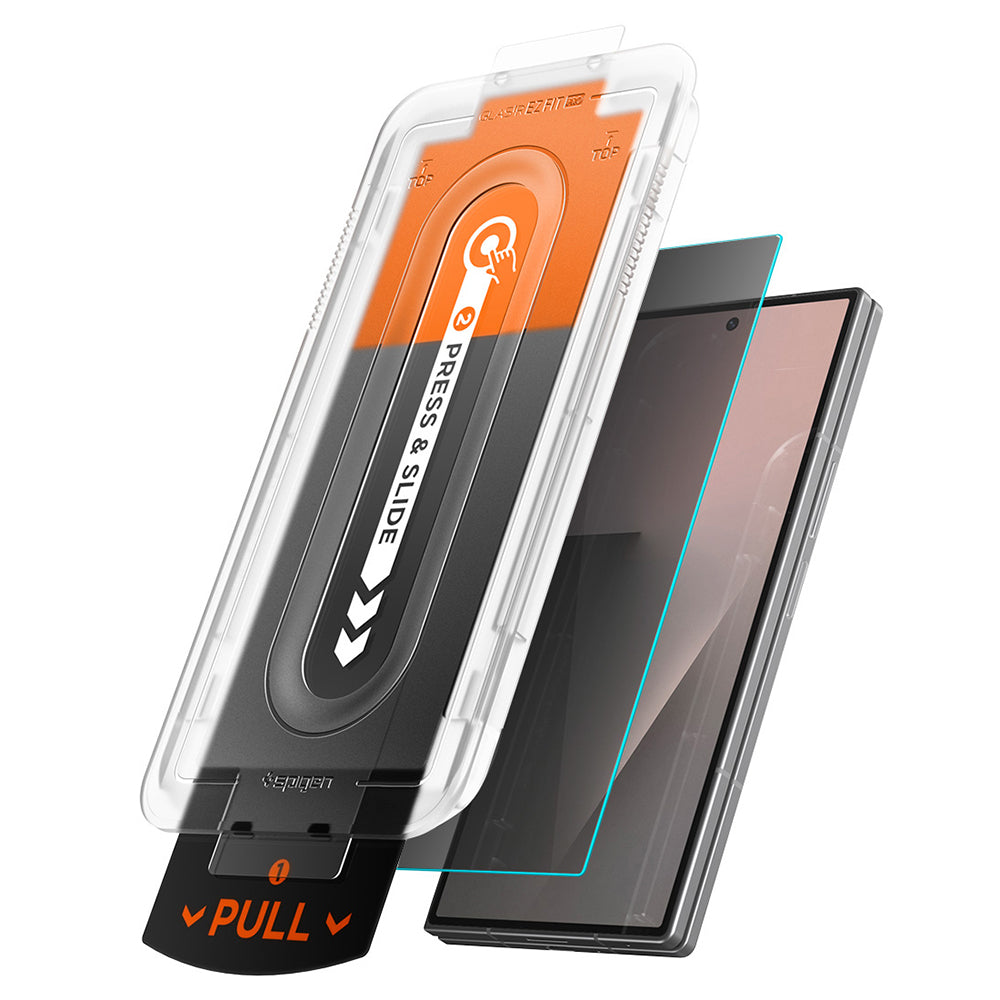 Privacy Screen Protector Spigen GlastR EZ FIT Pro voor Samsung Galaxy Z Fold8 Ultra F976, Gehard Glas, Volledige Lijm, Set van 2 stuks