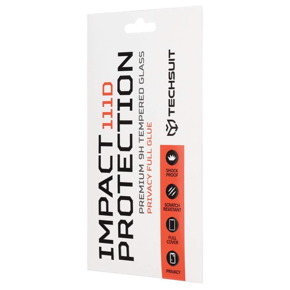 Privacy Techsuit Screen Protection Film for Samsung Galaxy S26, Tempered Glass, Full Glue, 111D