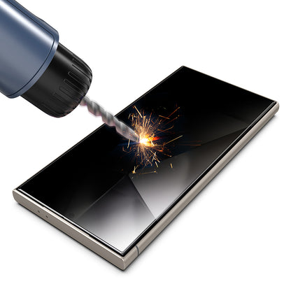 Privacy Screen Protector Techsuit TitanGlass CrystalHD voor Samsung Galaxy S24 Ultra S928, Gehard Glas, Volledige Lijm, Set van 2 stuks