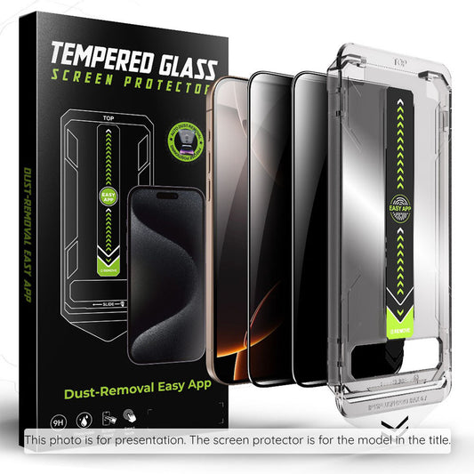 Beschermfolie Privacy Techsuit TitanGlass CrystalHD voor Samsung Galaxy S25 FE, Gehard Glas, Volledige Lijm