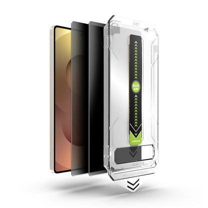 Beschermfolie Privacy Techsuit TitanGlass CrystalHD voor Samsung Galaxy S26, Gehard Glas, Volledige Lijm, Set van 2 stuks