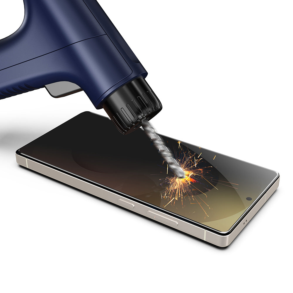 Beschermfolie Privacy Techsuit TitanGlass CrystalHD voor Samsung Galaxy S26, Gehard Glas, Volledige Lijm, Set van 2 stuks