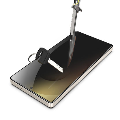 Beschermfolie Privacy Techsuit TitanGlass CrystalHD voor Samsung Galaxy S26, Gehard Glas, Volledige Lijm, Set van 2 stuks