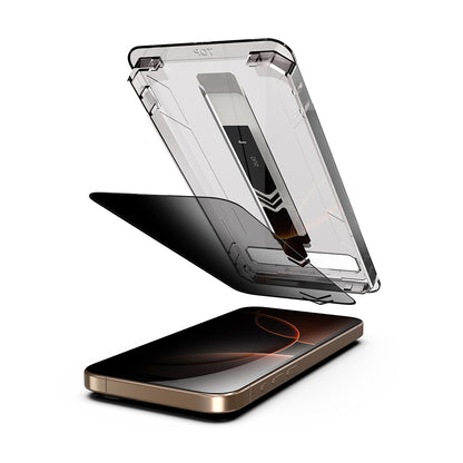 Privacy Techsuit TitanGlass schermbeschermfolie voor Apple iPhone 15 Pro Max, gehard glas, full glue, set van 2 stuks