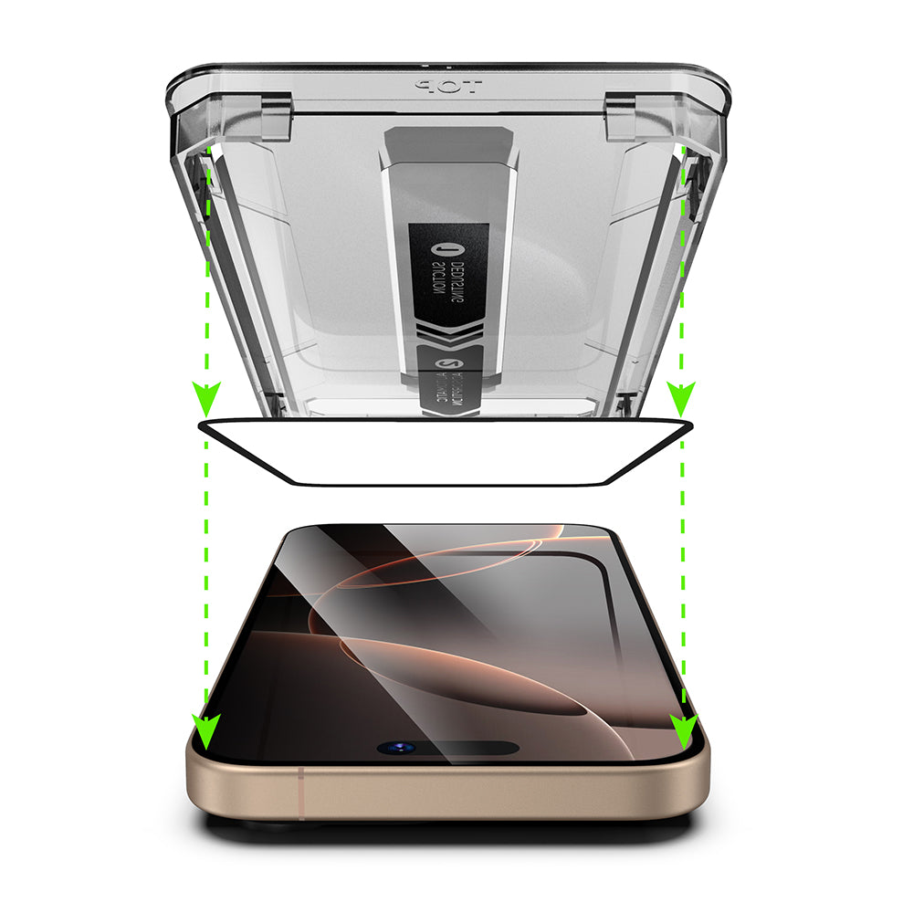 Privacy Techsuit TitanGlass schermbeschermfolie voor Apple iPhone 15 Pro Max, gehard glas, full glue, set van 2 stuks