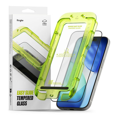 Ringke Easy Slide schermbeschermfolie voor Apple iPhone 17 Air, gehard glas, volledige lijm, set van 2 stuks