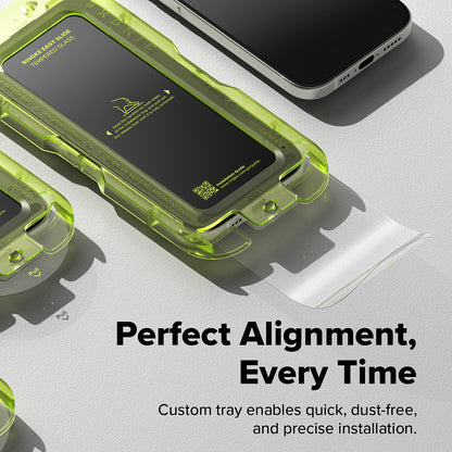 Ringke Easy Slide schermbeschermfolie voor Apple iPhone 17 Air, gehard glas, volledige lijm, set van 2 stuks