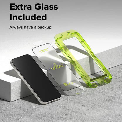 Ringke Easy Slide schermbeschermfolie voor Apple iPhone 17 Air, gehard glas, volledige lijm, set van 2 stuks