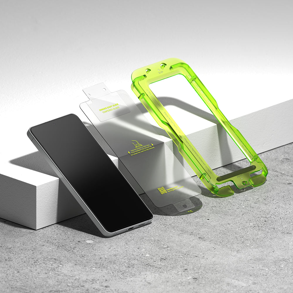 Beschermfolie Ringke Easy Slide voor Samsung Galaxy S26 Plus, Gehard Glas, Volledige Lijm, Set van 2 Stuks