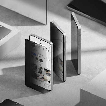 Schermbeveiligingsfolie Ringke Easy Slide voor Samsung Galaxy S26 Plus, Gehard Glas, Volledige Lijm, Set van 2 stuks, Zwart