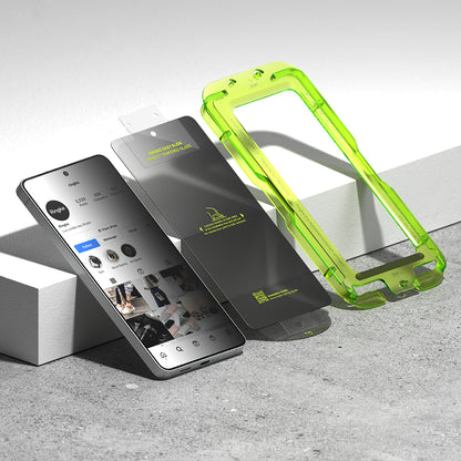 Beschermfolie Ringke Easy Slide voor Samsung Galaxy S26 Ultra, Gehard Glas, Volledige Lijm, Set van 2 stuks, Zwart