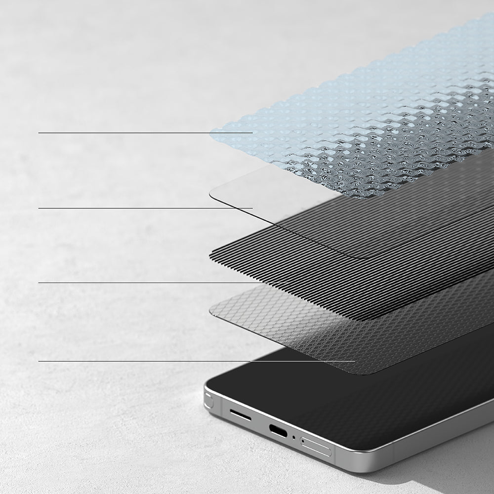 Beschermfolie Ringke Easy Slide voor Samsung Galaxy S26 Ultra, Gehard Glas, Volledige Lijm, Set van 2 stuks, Zwart