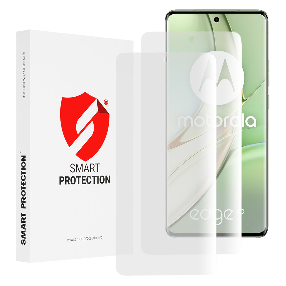 Smart Protection Premium Classic schermbeschermfolie voor Motorola Edge (2023) / Edge 40 Neo / Edge 40, plastic, set van 2 stuks