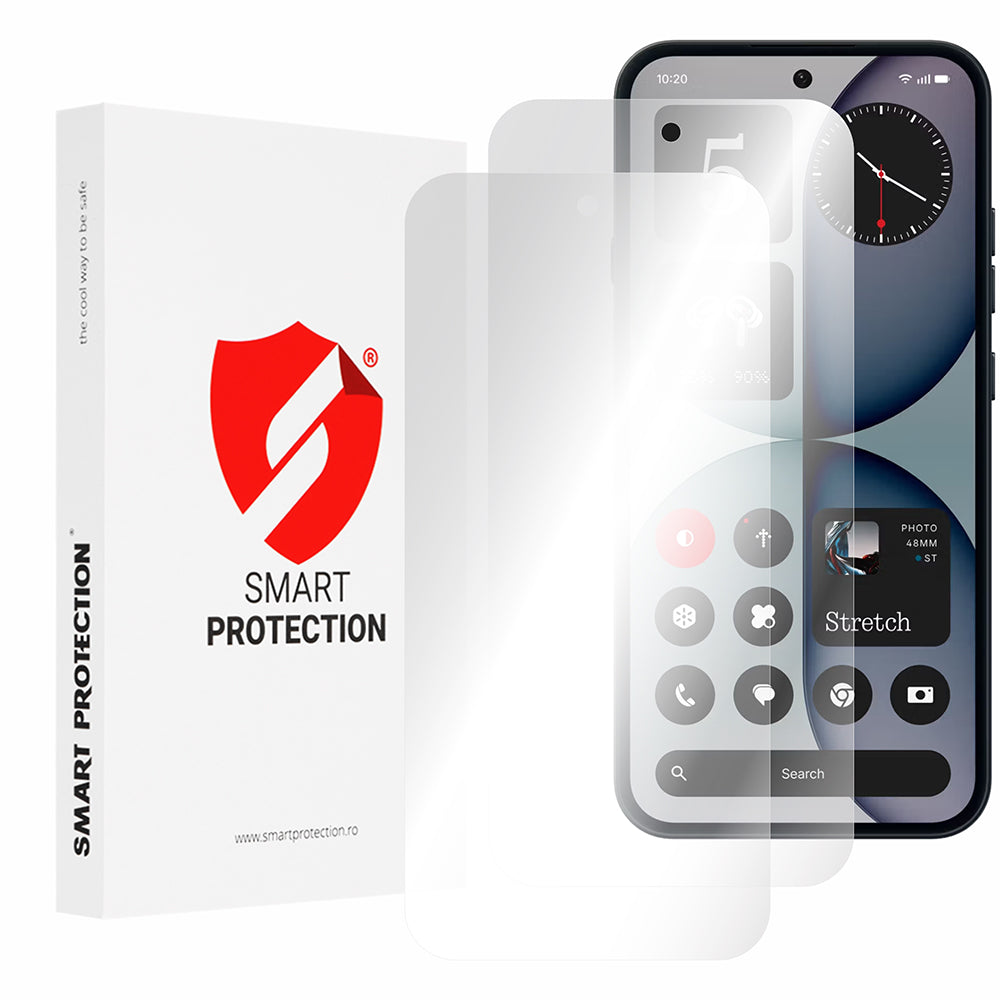 Beschermfolie Smart Protection Premium Classic voor Nothing Phone (4a), Plastic, Set van 2 stuks