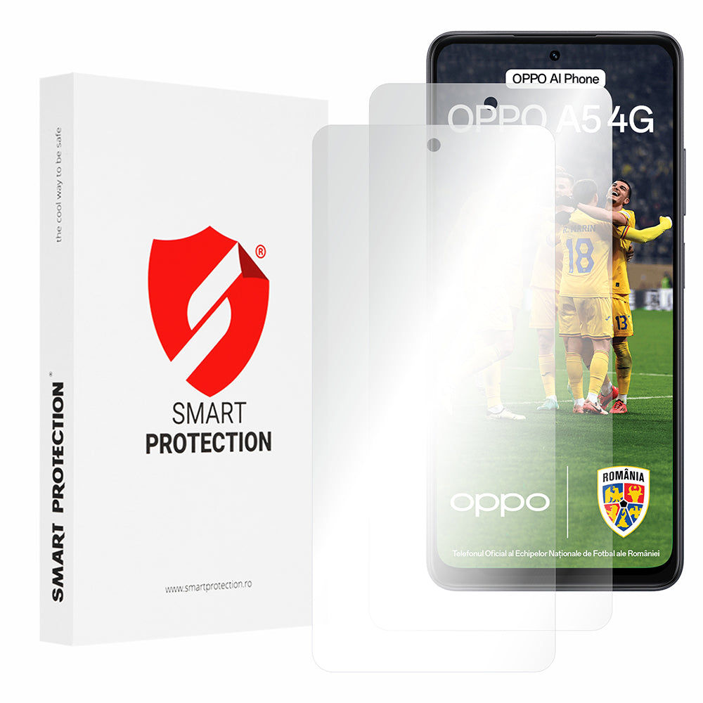 Smart Protection Premium Classic schermbeschermfolie voor Oppo A5 4G, plastic, set van 2 stuks