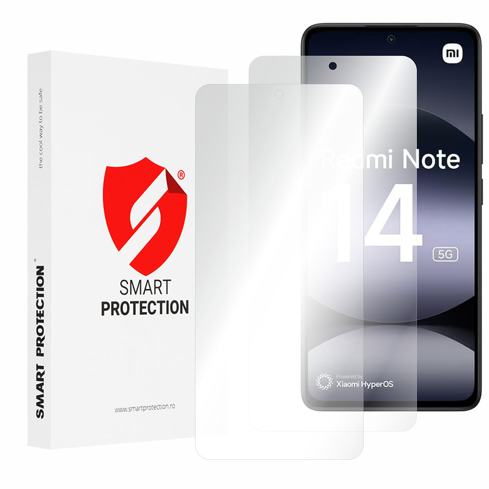 Smart Protection Premium Classic schermbeschermfolie voor Xiaomi Redmi Note 14 4G (Standaard), Plastic, Set van 2 stuks