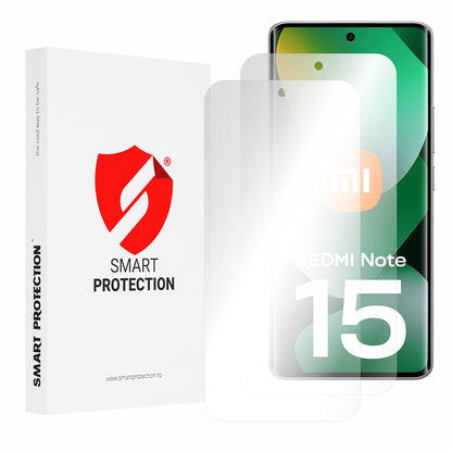 Beschermfolie Smart Protection Premium Classic voor Xiaomi Redmi Note 15 4G, Plastic, Set van 2 stuks